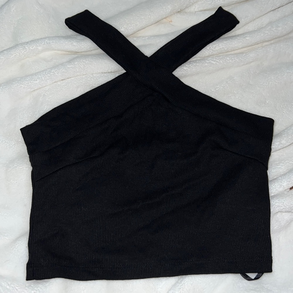 SHEIN cross crop top
